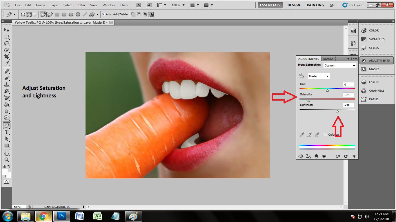 How to Whiten teeth in Photoshop Series
