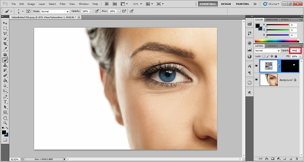 How to change eye color in Photoshop