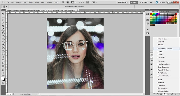 Brightness and contrast layer