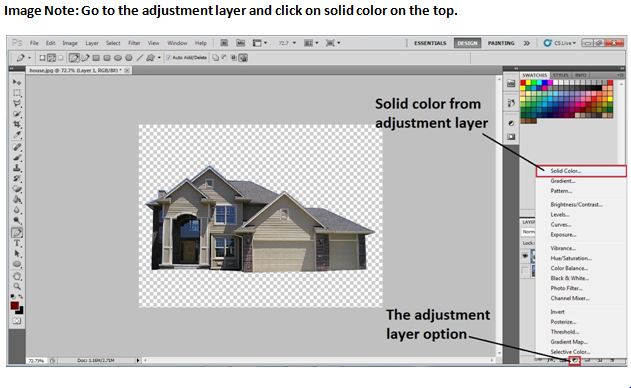 How to make transparent background in Photoshop