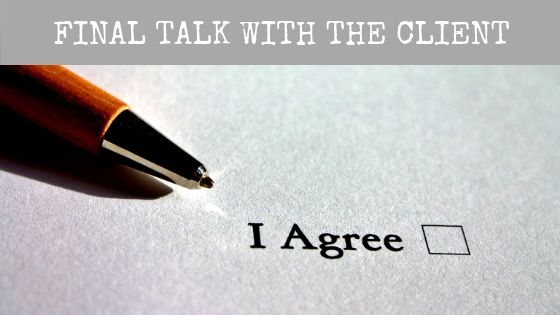 Final Talk with the client