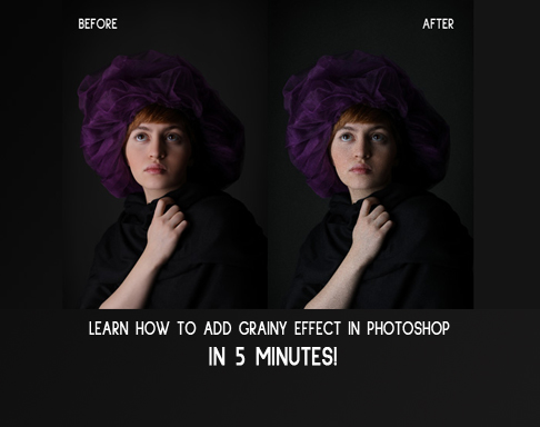 How to add grainy effect in photoshop