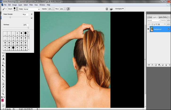 how to change hair color to white in Photoshop