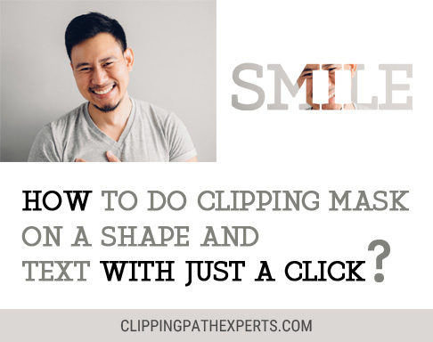 How to do Clipping Mask on a shape and text with just a click
