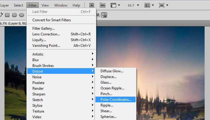 How to make tiny planet in Photoshop