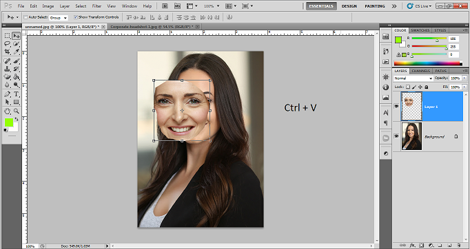 Beginners Guide on How to swap face in photoshop