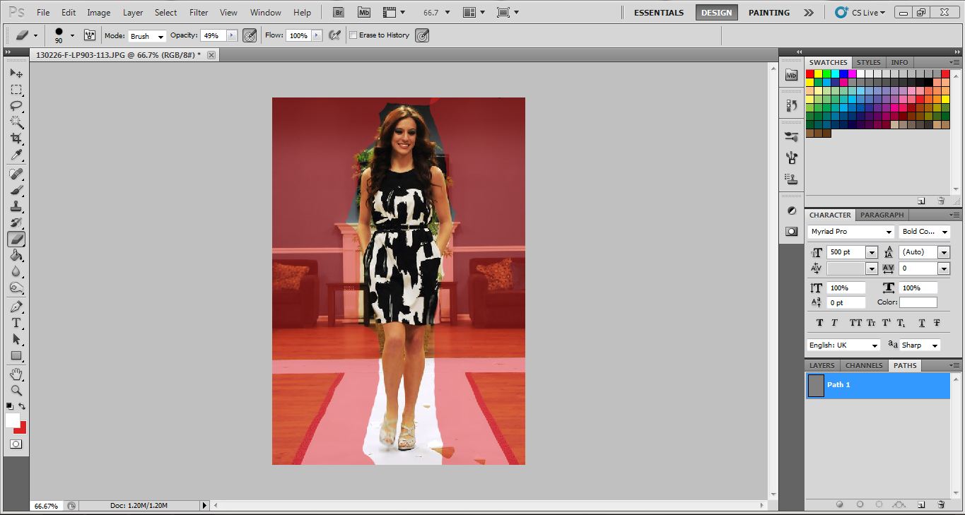 Making Multiple clipping path using Photoshop