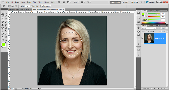 How to swap face in photoshop