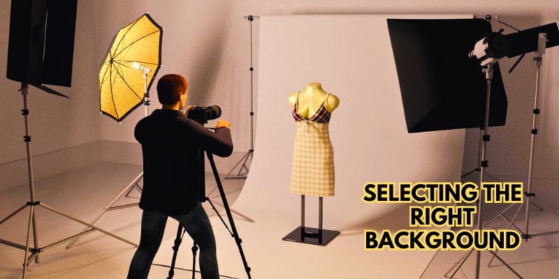 Selecting the right background to take clothing picture without mannequin