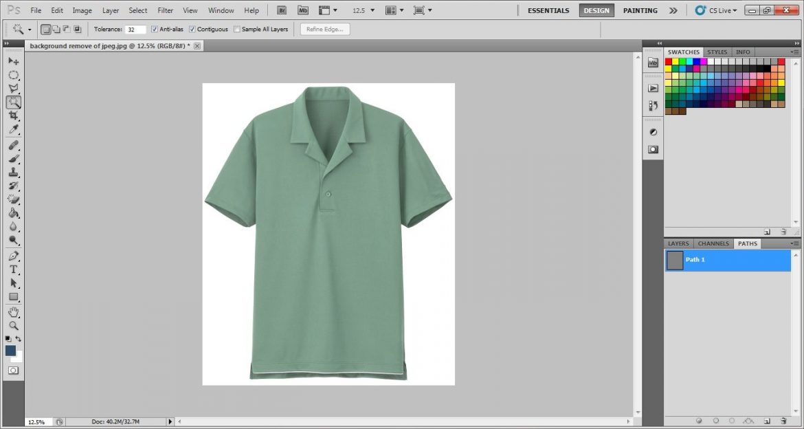Path layer in photoshop cs5