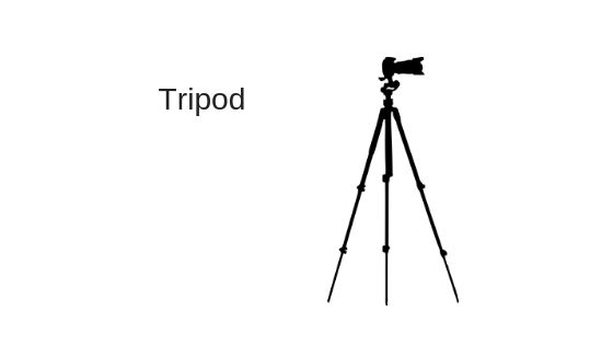 Tripod for wedding images 