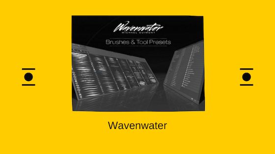 Wavenwater brush for Adobe Photoshop