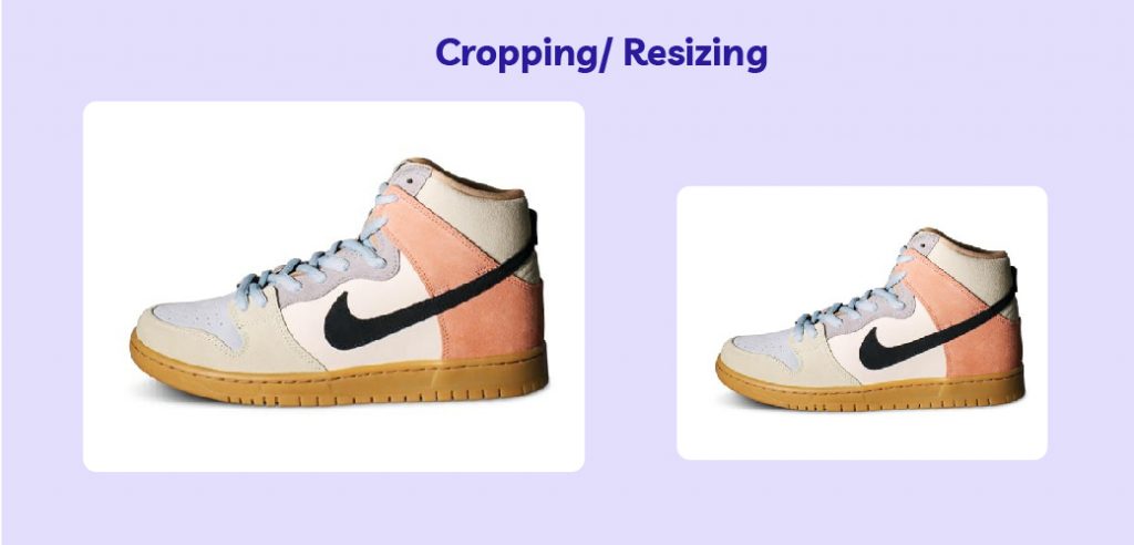 cropping or resizing services
