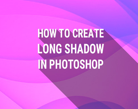 Create long shadow text in Photoshop
