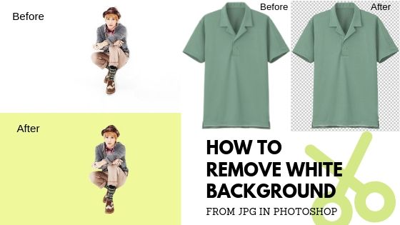 How to remove white background from jpg in Photoshop