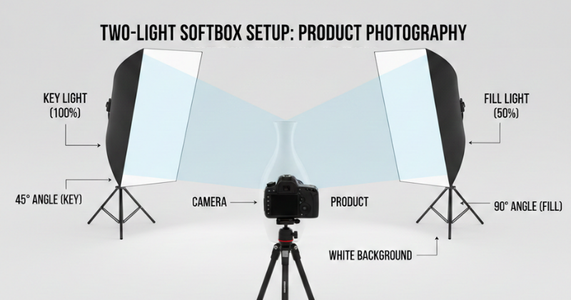 two light Softbox Setup for Professional Results