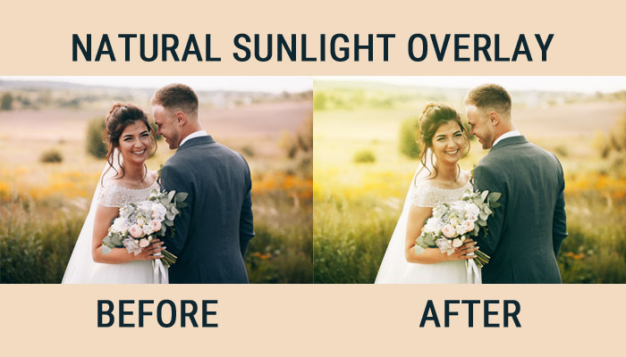 Natural sunlight overlay