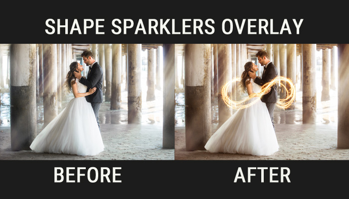 Shape sparklers overlay photoshop
