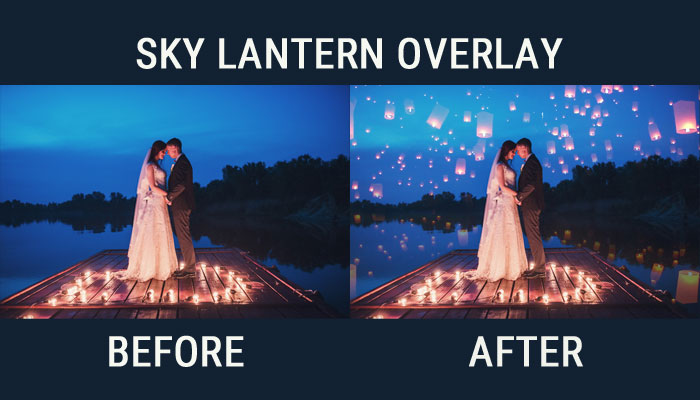 Sky lantern overlay